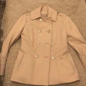 Cream Kenneth Cole size 4 wool jacket
